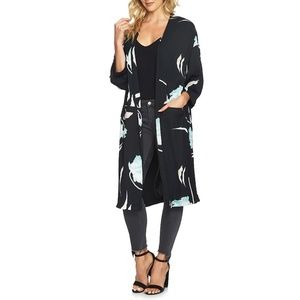 NWT Nordstrom Floral Print Collarless Jacket